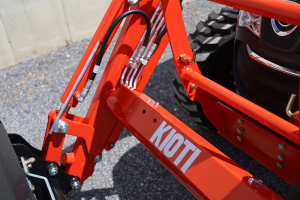 Kioti Loader with Protected Lines