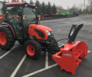 Front Mount Snowblower with Hydraulic Chute rotation