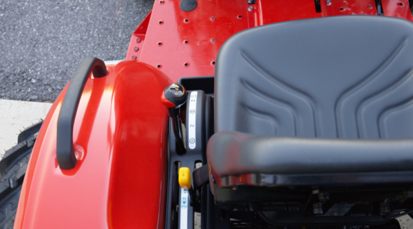 PTO lever for on and off